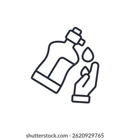 hygiene icon. vector.Editable stroke.linear style sign for use web design,logo.Symbol illustration.