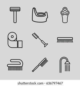 Hygiene icons set.  