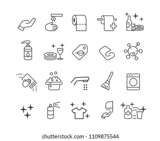 Hygiene icons set,Vector
