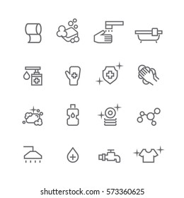 Hygiene icons set,Vector