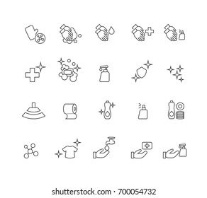 Hygiene icons set,Vector