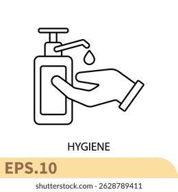 hygiene icons  symbol vector elements for infographic web
