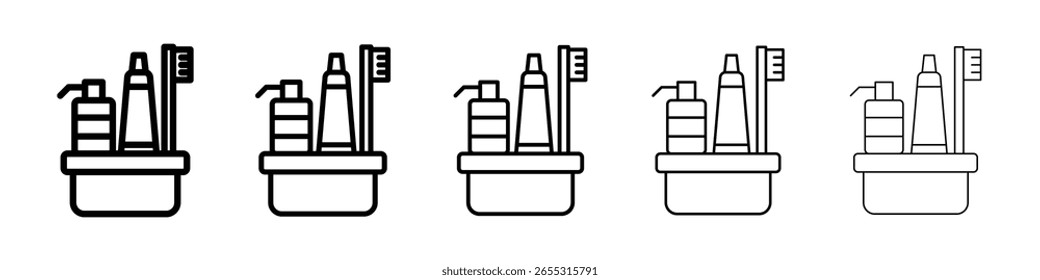 hygiene kit icon filled flat sign concept for web design.