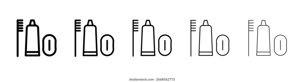 hygiene kit icon filled flat sign concept for web design.