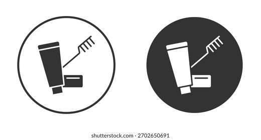 Plantilla de ilustración de diseño de logotipo de kit de higiene. Estilo sólido