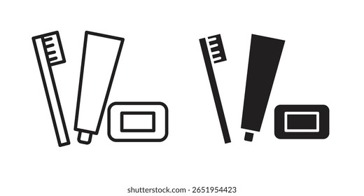 Hygiene-Kit-Symbol. moderner Vektorsymbolsatz