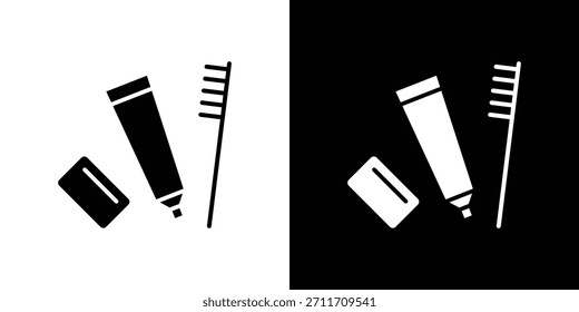 kit de higiene icono Set colección. Silueta de Vector.
