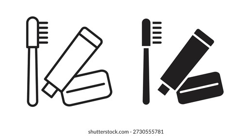 Conjunto de Ícones do Kit de Higiene. Logotipo Mínimo Web Element Pack.