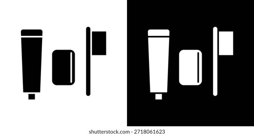 ícone do kit de higiene. Pictograma simples de alta qualidade. Estilo sólido moderno