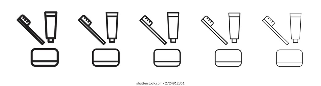 Hygiene-Kit-Symbol. Einfaches Gliederungsformat. Grafikelemente.