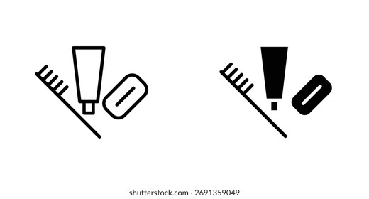 kit de higiene icono Ilustración vectorial simple para gráficos y Diseño web.