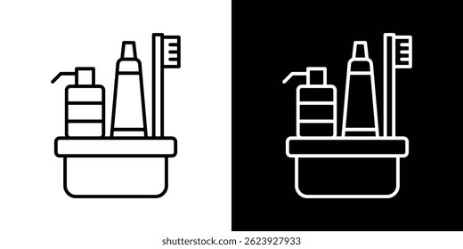 vetor de ícone de kit de higiene para aplicativo móvel e da web. Símbolo isolado.