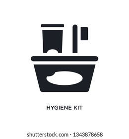 hygiene kit isolated icon. simple element illustration from hygiene concept icons. hygiene kit editable logo sign symbol design on white background. can be use for web and mobile