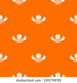 Hygiene lipstick pattern vector orange for any web design best