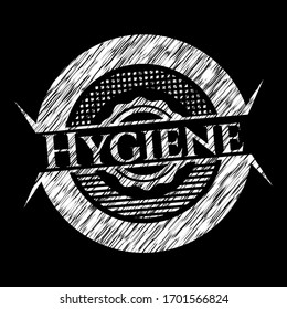 Hygiene on blackboard. Vector Illustration. Detailed.