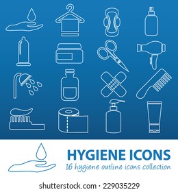 hygiene outline icons