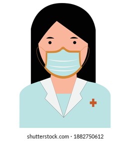 Hygiene poster woman hand washing covid white backdrop