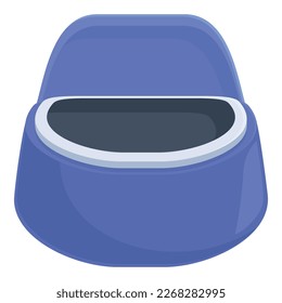 Hygiene potty icon cartoon vector. Baby toilet. Kid bowl
