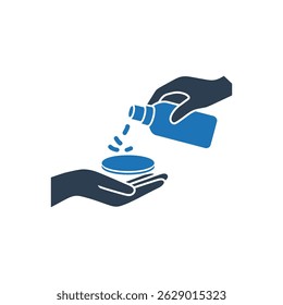Hygiene Product Application Icon Isolated On White Background