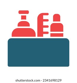 Hygiene Product Glyph Two Color Icon For Personal And Commercial Use.
