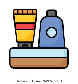 Hygieneprodukte Vektor-Design isoliert auf weißem Hintergrund