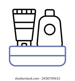 Diseño vectorial de productos de higiene aislado sobre fondo blanco