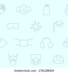 Hygiene protection - Vector background (seamless pattern) of medical and sanitary safety for graphic design