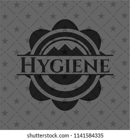 Hygiene realistic dark emblem