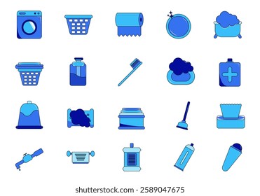 Hygiene Routine Icon Element Set