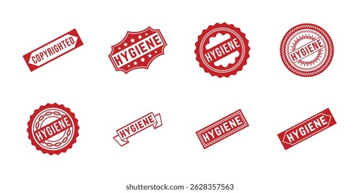 Hygiene Rubber stamp design Vector 