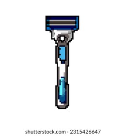 hygiene shaver game pixel art retro vector. bit hygiene shaver. old vintage illustration