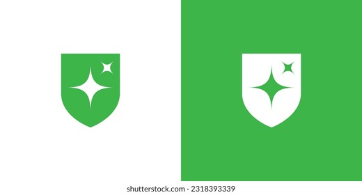 Hygiene shield logo design unique and modern