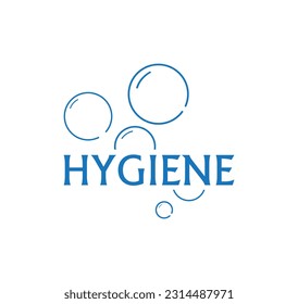 hygiene sign on white background