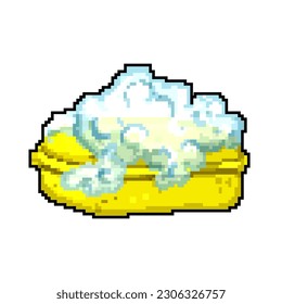 hygiene sponge kitchen game pixel art retro vector. bit hygiene sponge kitchen. old vintage illustration