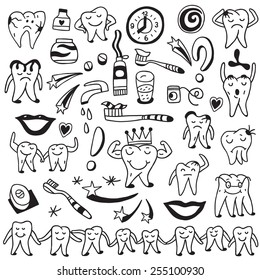 Hygiene , tooth doodles