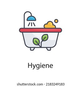 Hygiene vector Filled Outline Icon Design illustration on White background. EPS 10 File 