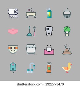 hygiene vector icon set