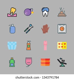 hygiene vector icon set