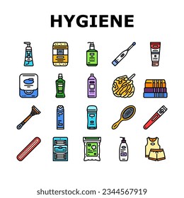 hygiene virus hand soap clean icons set vector. protection wash, health water, bathroom care, healthy corona, bacteria people hygiene virus hand soap clean color line illustrations