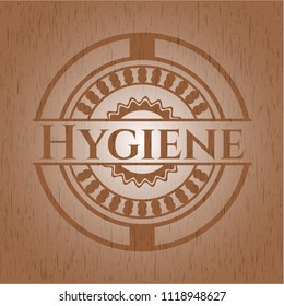 Hygiene wooden emblem