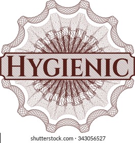 Hygienic abstract linear rosette