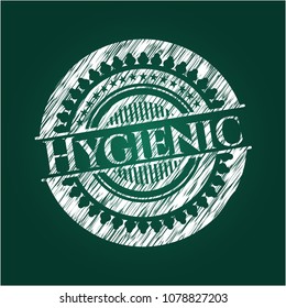  Hygienic chalkboard emblem