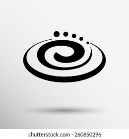 Hygienic cream, top view vector illustration. Cream particles icon