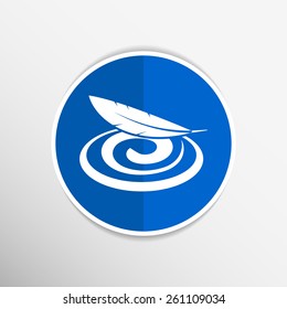 Hygienic cream, top view vector illustration skin.