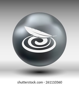 Hygienic cream, top view vector illustration skin.