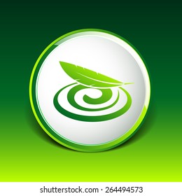 Hygienic cream, top view vector illustration skin.