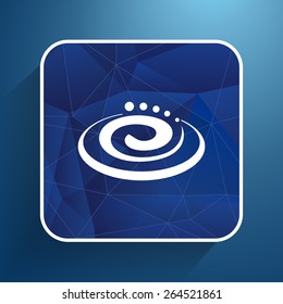 Hygienic cream, top view vector illustration. Cream particles icon