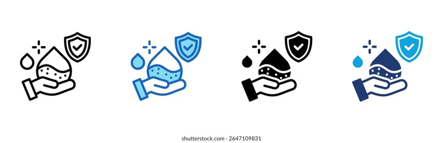Hygienic Delivery icon Multi Style Vector Illustration