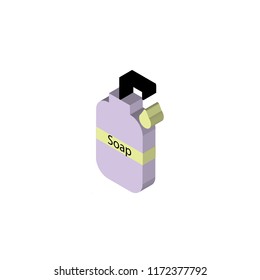Hygienic isometric left top view 3D icon