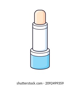 Hygienic lip balm stick lipstick or chapstick isolated vector